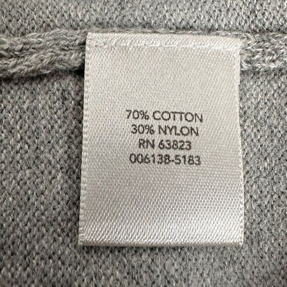 Christopher & Banks Gray V-Neck Cardigan size Large - Picture 7 of 7